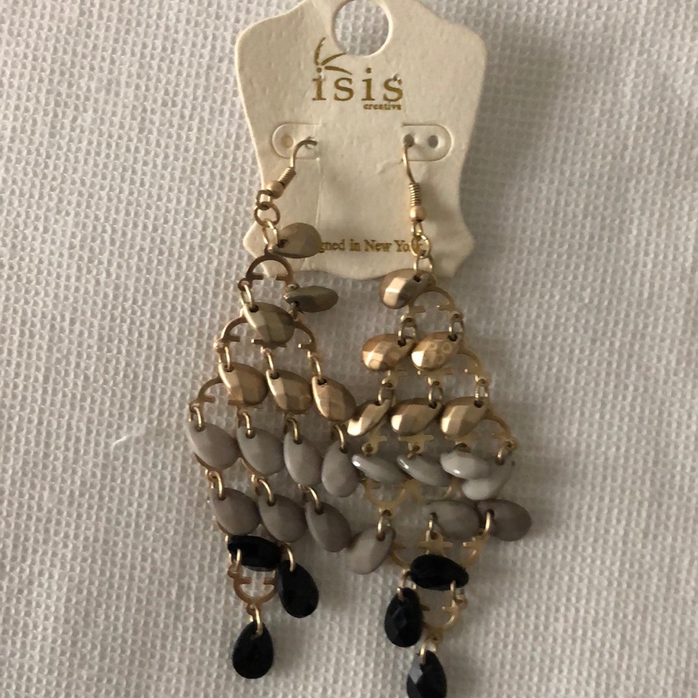 Isis goldstone earrings